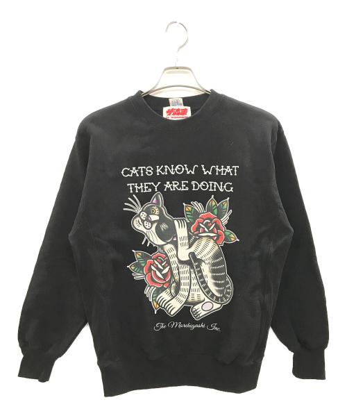 THE MORIHIGASHI INC（ザ・モリヒガシ）THE MORIHIGASHI INC (ザ・モリヒガシ) プリントスウェット　THE MORIHIGASHI INC　さらば青春の光 ブラック サイズ:Ｍの古着・服飾アイテム