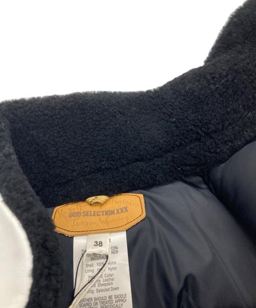 GOD SELECTION XXX（ゴッドセレクショントリプルエックス）GOD SELECTION XXX RockyMountainFeatherBed ヨーク切替ダウンベスト　ゴッドセレクショントリプルエックス　ロッキーマウンテンフェザーベッド　　290-192-16 ブラック×ホワイト サイズ:38の古着・服飾アイテム