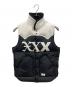 GOD SELECTION XXX（ゴッドセレクショントリプルエックス）の古着「ヨーク切替ダウンベスト　ゴッドセレクショントリプルエックス　ロッキーマウンテンフェザーベッド　　290-192-16」｜ブラック×ホワイト