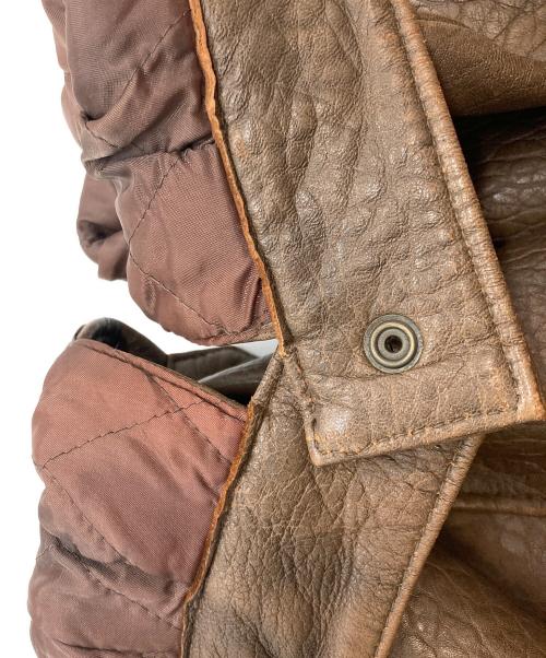 DEUX2C（デュークスツーシー）DEUX2C (デュークスツーシー) レザージャケット　デュークスツーシー ブラウン サイズ:Ｍの古着・服飾アイテム