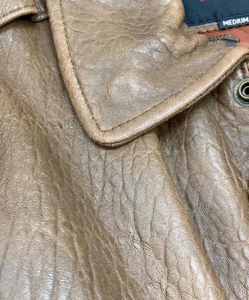 DEUX2C（デュークスツーシー）DEUX2C (デュークスツーシー) レザージャケット　デュークスツーシー ブラウン サイズ:Ｍの古着・服飾アイテム