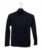 BATONERバトナ―）の古着「AGING WOOL RIBNATURE TURTLE NECK」｜ネイビー