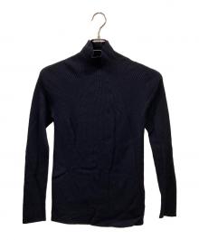 BATONER（バトナ―）の古着「AGING WOOL RIBNATURE TURTLE NECK」｜ネイビー