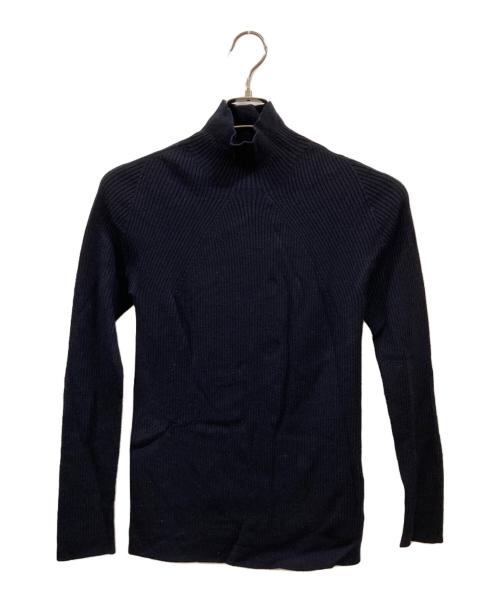 BATONER（バトナ―）BATONER (バトナ―) AGING WOOL RIBNATURE TURTLE NECK ネイビー サイズ:2の古着・服飾アイテム