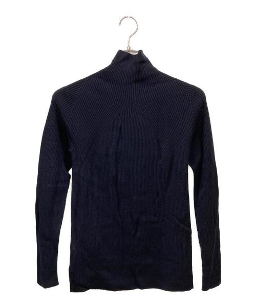 BATONER（バトナ―）BATONER (バトナ―) AGING WOOL RIBNATURE TURTLE NECK ネイビー サイズ:2の古着・服飾アイテム