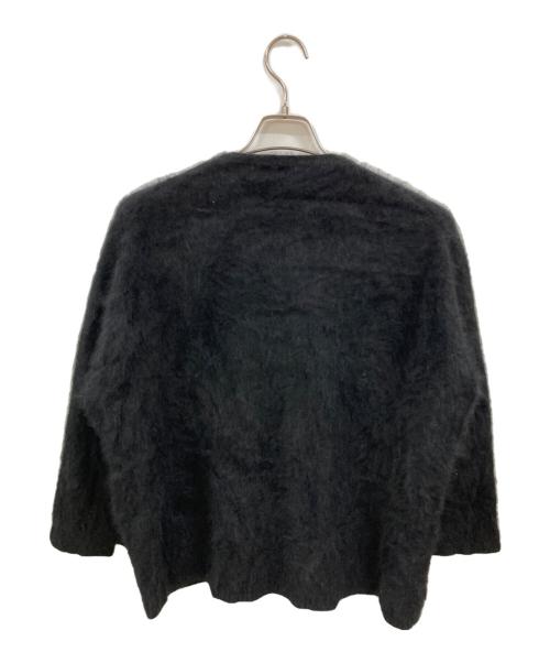 pas de calais（パドカレ）pas de calais (パドカレ) ラクーンカーディガン ブラック サイズ:36の古着・服飾アイテム