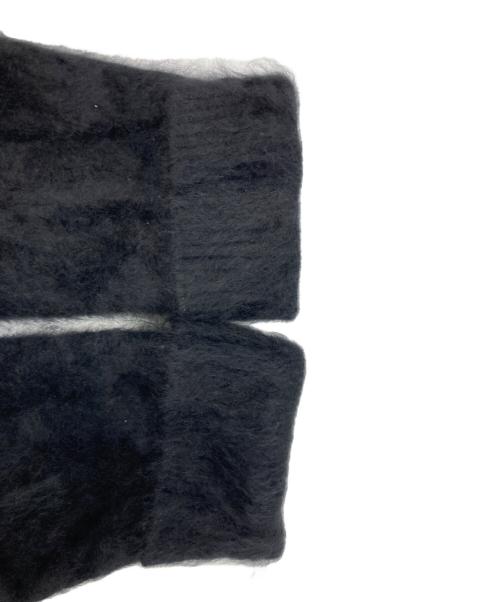 pas de calais（パドカレ）pas de calais (パドカレ) ラクーンカーディガン ブラック サイズ:36の古着・服飾アイテム