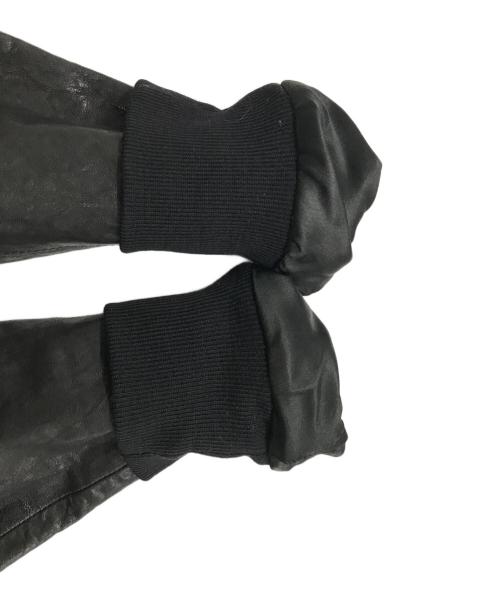 RICK OWENS（リックオウエンス）RICK OWENS (リックオウエンス) ハイネックレザージャケット　RICK OWENS　RU4761　CRUST期09AW ブラック サイズ:XSの古着・服飾アイテム