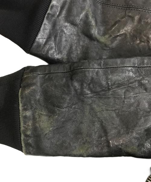 RICK OWENS（リックオウエンス）RICK OWENS (リックオウエンス) ハイネックレザージャケット　RICK OWENS　RU4761　CRUST期09AW ブラック サイズ:XSの古着・服飾アイテム