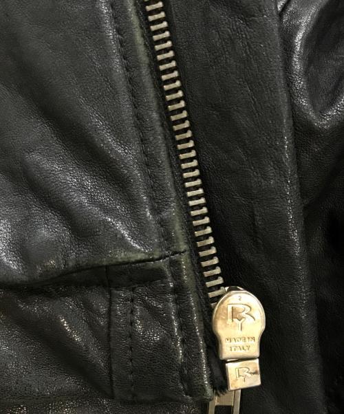 RICK OWENS（リックオウエンス）RICK OWENS (リックオウエンス) ハイネックレザージャケット　RICK OWENS　RU4761　CRUST期09AW ブラック サイズ:XSの古着・服飾アイテム