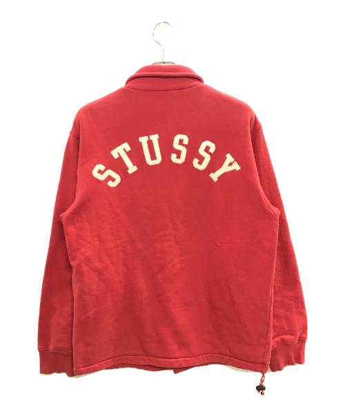 stussy（ステューシー）stussy (ステューシー) オールドスウェットスタジャン　stussy レッド サイズ:Ｍの古着・服飾アイテム