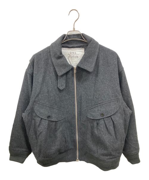 ONE FIFTH（ワンフィフス）one fifth (ワンフィフス) ウール混ブルゾン　ワンフィフス　 グレー サイズ:3の古着・服飾アイテム