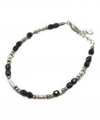 GARNIガルニ）の古着「Pebble Bracelet　GARNI」｜シルバー×ブラック