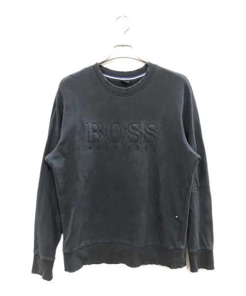 HUGO BOSS（ヒューゴ ボス）HUGO BOSS (ヒューゴ ボス) ロゴスウェット　HUGO BOSS ネイビー サイズ:XLの古着・服飾アイテム