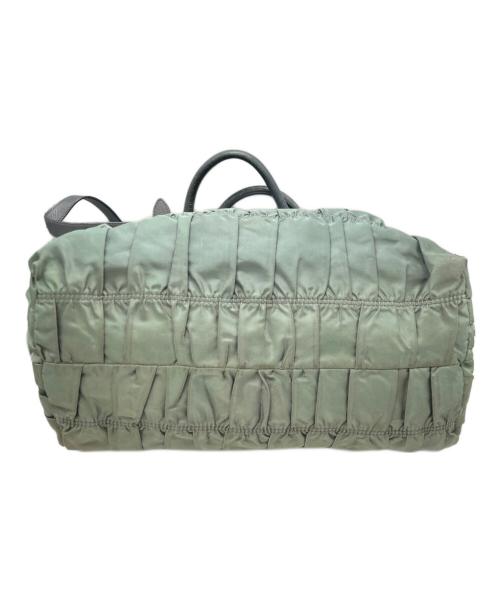 PRADA（プラダ）PRADA (プラダ) プリーツバッグ2WAYショルダーバッグ/プラダ/BN1407/165 グリーンの古着・服飾アイテム