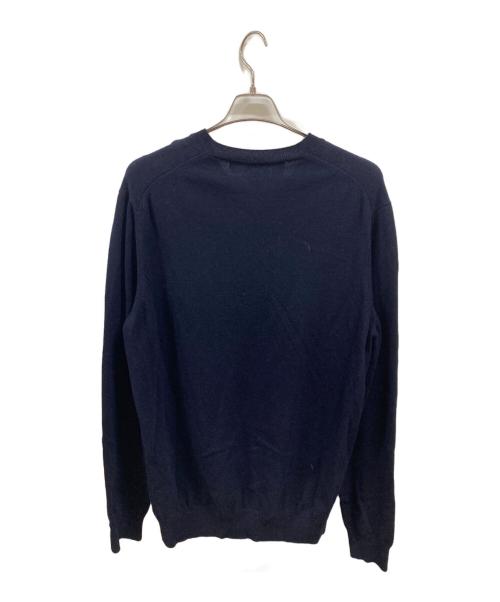 PLAY COMME des GARCONS（プレイコムデギャルソン）PLAY COMME des GARCONS (プレイコムデギャルソン) Vネックニット　プレイコムデギャルソン　AZ-N048　AD2020/9 ネイビー サイズ:XXLの古着・服飾アイテム