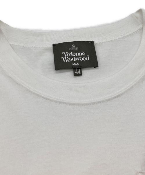 Vivienne Westwood man（ヴィヴィアン ウェストウッド マン）Vivienne Westwood man (ヴィヴィアン ウェストウッド マン) ポケットTシャツ/ヴィヴィアン ウェストウッド マン/VW-LP-86449 ホワイト サイズ:44の古着・服飾アイテム