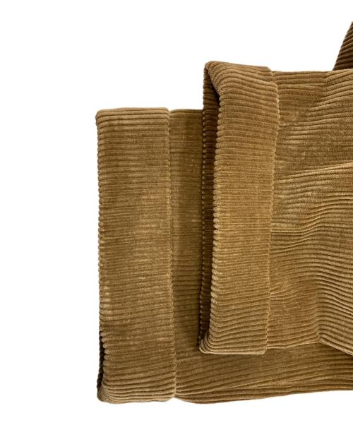 GERMANO（ジェルマーノ）GERMANO (ジェルマーノ) コーデュロイツープリーツ サイドアジャスター ベルトレスパンツ/ジェルマーノ/9832 ブラウン サイズ:44の古着・服飾アイテム