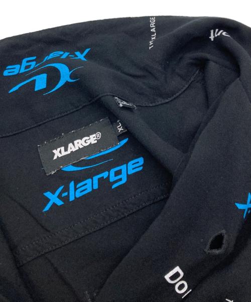 X-LARGE（エクストララージ）X-LARGE (エクストララージ) 半袖シャツ/エクストララージ/01191407 ブラック×ブルー サイズ:XLの古着・服飾アイテム