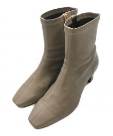 HIMIKO（ヒミコ）の古着「シープレザーストレッチブーツ　621404　　HIMIKO　」｜ブラウン