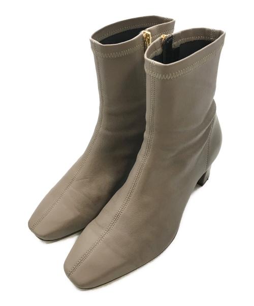 HIMIKO（ヒミコ）HIMIKO (ヒミコ) シープレザーストレッチブーツ　621404　　HIMIKO　 ブラウン サイズ:24cmの古着・服飾アイテム