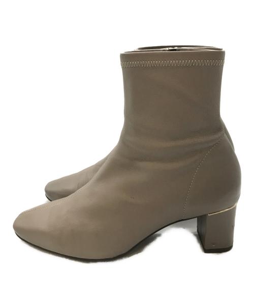 HIMIKO（ヒミコ）HIMIKO (ヒミコ) シープレザーストレッチブーツ　621404　　HIMIKO　 ブラウン サイズ:24cmの古着・服飾アイテム