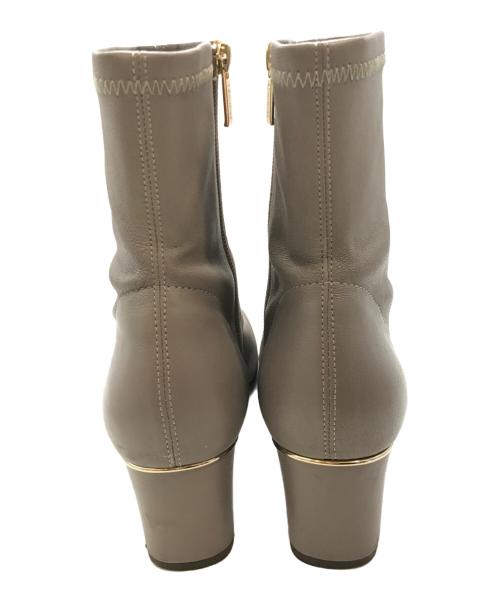 HIMIKO（ヒミコ）HIMIKO (ヒミコ) シープレザーストレッチブーツ　621404　　HIMIKO　 ブラウン サイズ:24cmの古着・服飾アイテム