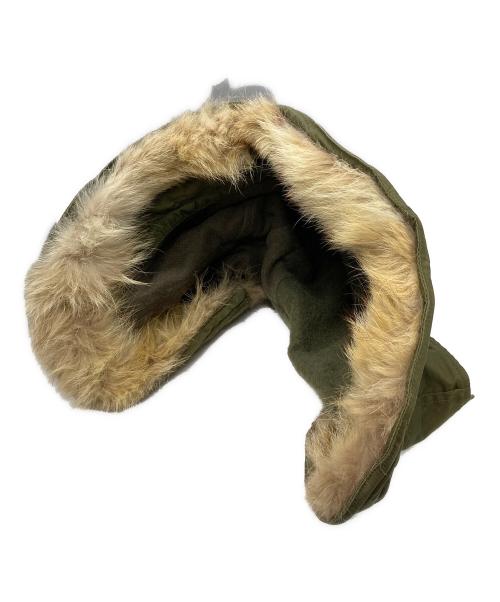 US ARMY（ユーエスアーミー）US ARMY (ユーエスアーミー) M65フィッシュテールパーカーフード/ユーエスアーミー/コヨーテファー オリーブの古着・服飾アイテム