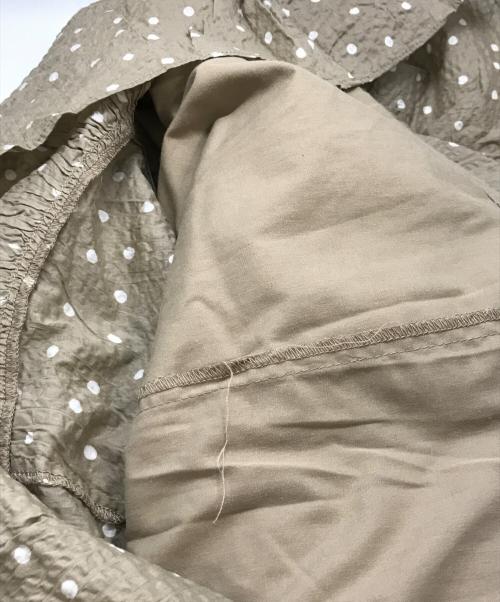 HER LIP TO（ハーリップトゥ）HER LIP TO (ハーリップトゥ) Miracle Wave Belted Dot Dress　	Her lip to　1212305008 ベージュ サイズ:Ｍの古着・服飾アイテム