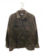 THE BLACK EYE PATCHブラックアイパッチ）の古着「EMBLEM PAISLEY CORDUROY JACKET/ブラックアイパッチ」｜ブラウン