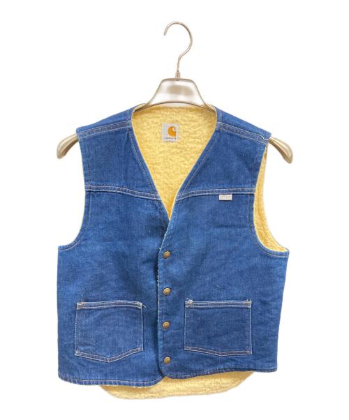 CarHartt（カーハート）CarHartt (カーハート) 裏ボアデニムベスト/カーハート インディゴ サイズ:Sの古着・服飾アイテム