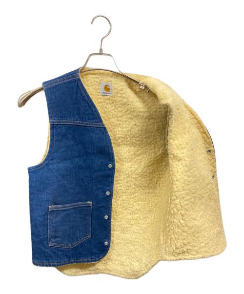 CarHartt（カーハート）CarHartt (カーハート) 裏ボアデニムベスト/カーハート インディゴ サイズ:Sの古着・服飾アイテム