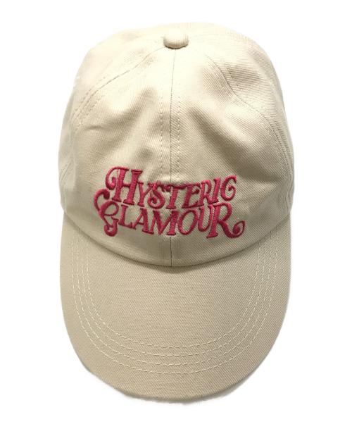 Hysteric Glamour（ヒステリックグラマー）Hysteric Glamour (ヒステリックグラマー) WICKED刺繍 ローキャップ　01212QH01　Hysteric Glamour　 ベージュ サイズ:Freeの古着・服飾アイテム