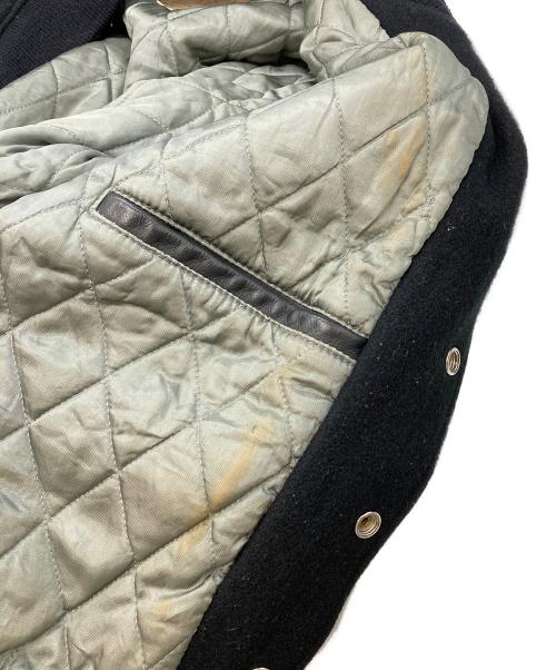 Golden Bear（ゴールデンベア）Golden Bear (ゴールデンベア) 90’ｓ袖レザー切替スタジャン/ゴールデンベア/USA製 ブラック サイズ:Ｍの古着・服飾アイテム