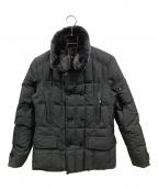 MOORERムーレー）の古着「SIRO-KM ファーダウンジャケット ムーレー」｜ブラック