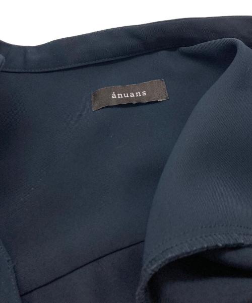 anuans（アニュアンス）anuans (アニュアンス) スキッパーネックスリットスリーブフレアワンピース　anuans　1523230190-0 ネイビー サイズ:Freeの古着・服飾アイテム