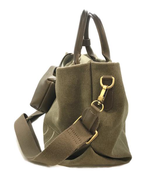 YURT（ユルト）YURT (ユルト) PANIER CANVAS BAG　YURT　EAZ1041112D0009　　ear PAPILLONNER取扱い ブラウンの古着・服飾アイテム