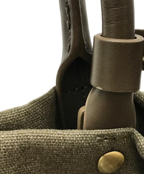 YURT（ユルト）YURT (ユルト) PANIER CANVAS BAG　YURT　EAZ1041112D0009　　ear PAPILLONNER取扱い ブラウンの古着・服飾アイテム