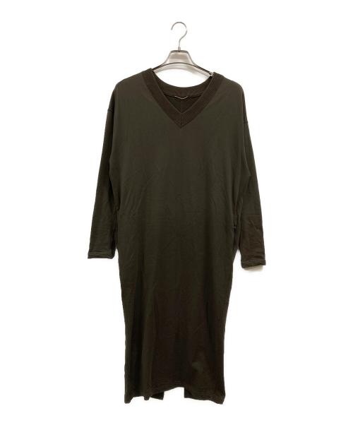 DEUXIEME CLASSE（ドゥーズィエム クラス）DEUXIEME CLASSE (ドゥーズィエム クラス) ジャージーワンピース カーキ サイズ:-の古着・服飾アイテム