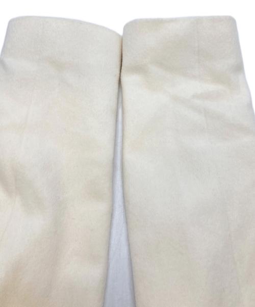 Pinky & Dianne（ピンキーアンドダイアン）Pinky & Dianne (ピンキーアンドダイアン) アンゴラファー付きコート ホワイト サイズ:Ｍの古着・服飾アイテム