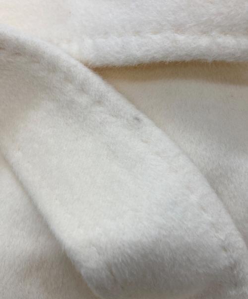 Pinky & Dianne（ピンキーアンドダイアン）Pinky & Dianne (ピンキーアンドダイアン) アンゴラファー付きコート ホワイト サイズ:Ｍの古着・服飾アイテム