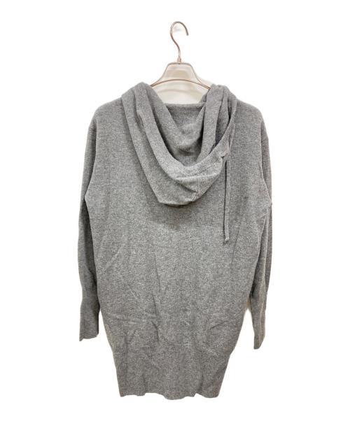 Vivienne Westwood RED LABEL（ヴィヴィアンウエストウッドレッドレーベル）Vivienne Westwood RED LABEL (ヴィヴィアンウエストウッドレッドレーベル) フーデットニットロングカーディガン グレー サイズ:00の古着・服飾アイテム