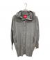 Vivienne Westwood RED LABEL（ヴィヴィアンウエストウッドレッドレーベル）の古着「フーデットニットロングカーディガン」｜グレー