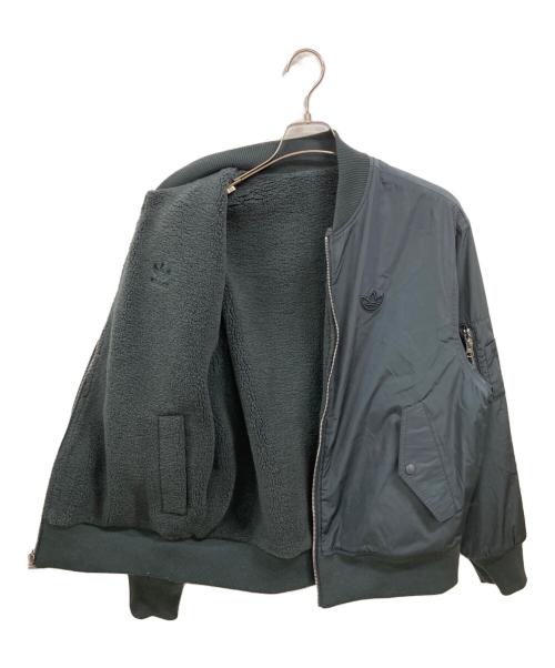 adidas（アディダス）adidas (アディダス) リバーシブル ボンバージャケット ネイビー サイズ:Ｍの古着・服飾アイテム