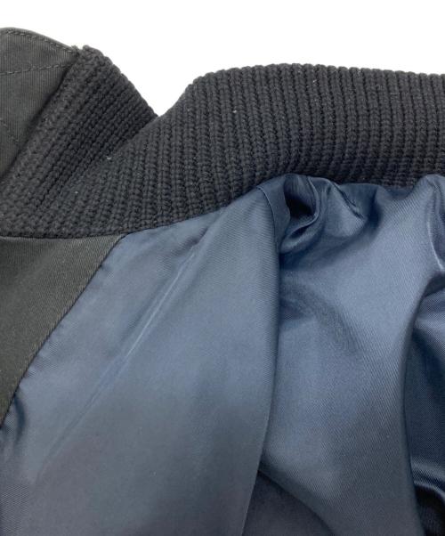 DIESEL（ディーゼル）DIESEL (ディーゼル) レザー切替メルトンジャケット/ディーゼル グレー サイズ:Sの古着・服飾アイテム