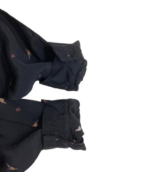 KIJI（キジ）KIJI (キジ) 総柄オープンカラーシャツ　BBZ2082104A0004　KIJI ブラック サイズ:4の古着・服飾アイテム