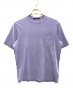 LOUIS VUITTONルイ ヴィトン）の古着「モノグラムポケットTシャツ」｜パープル