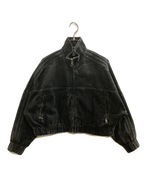 adidas（アディダス）adidas (アディダス) エッセンシャルズ デニム トラックトップ　adidas　IW5759 ブラック サイズ:XLの古着・服飾アイテム