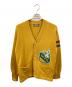Hysteric Glamour（ヒステリックグラマー）の古着「RABBIT HEAD ワッペンニットカーディガン/ヒステリックグラマー/02223ND05」｜イエロー