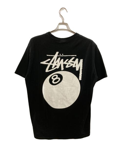 stussy（ステューシー）stussy (ステューシー) 8 BALL PIG DYED TEE/ステューシー ブラック×ホワイト サイズ:Lの古着・服飾アイテム